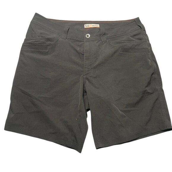 5.11 Tactical Shorts Men's Size 34 Black Mid-Rise Dark Wash Outdoor Summers - Picture 1 of 6